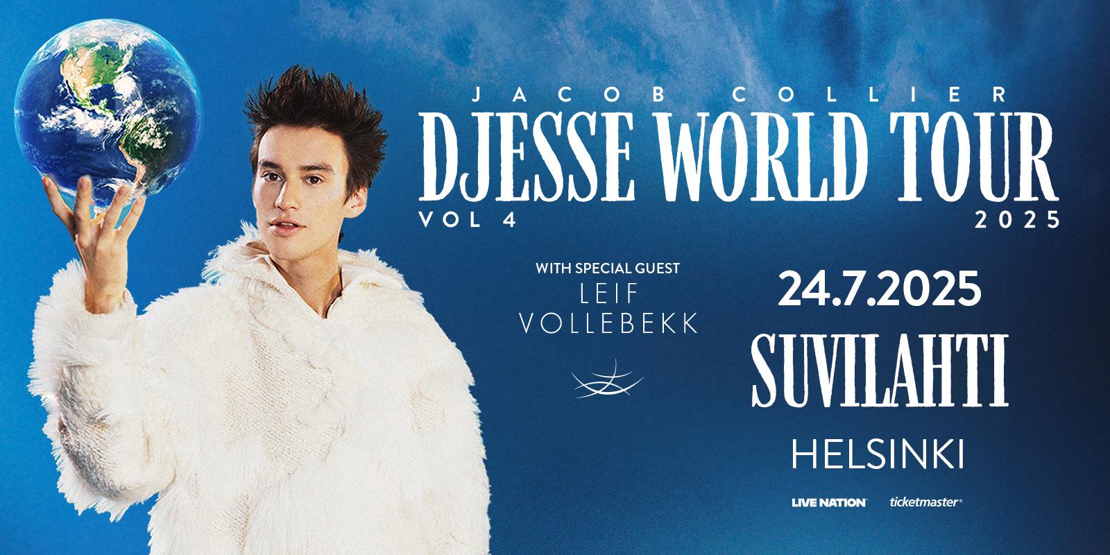 Jacob Collier: Djesse World Tour poster Jacob Collier: Djesse World Tour poster